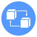 Replace Cube Swap Color Filled icon
