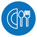 Restaurant Color Filled icon