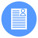 Resume Profile Document icon