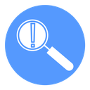 Risk analysis icon
