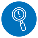 Risk analysis icon