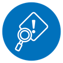 Risk analysis icon