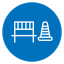 Road construction icon