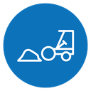 Road construction sign icon