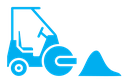 Road construction sign icon