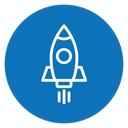 Rocket launch icon