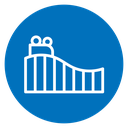 Roller coaster icon