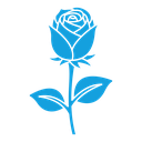 Rose flower icon