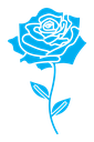 Rose flower icon