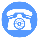 Rotary Desk Phone Color Filled icon