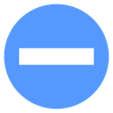 Rounded Minus Bar Color Filled icon
