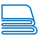 Rounded the folded bath towels icon