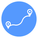 Route Pins Path icon