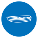 Rowing Boat Color Filled icon