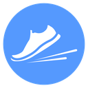 Running Shoe Motion Color Filled icon