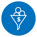 Sales funnel 6 icon