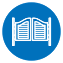 Saloon door icon