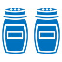 Salt and pepper shakers icon