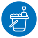 Sand bucket icon