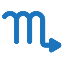 Scorpio zodiac sign icon