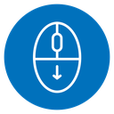 Scroll down computer mouse icon