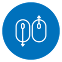 Scroll down up 2 icon