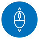 Scroll down up icon