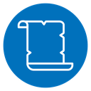 Scroll papyrus paper icon