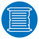 Scroll papyrus paper icon