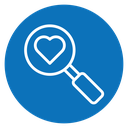 Search heart icon
