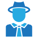 Secret agent Color Filled icon