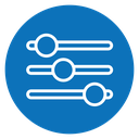 Settings sliders icon