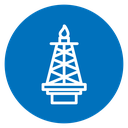 Shale gas rig icon