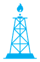 Shale gas rig icon