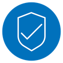Shield check mark icon