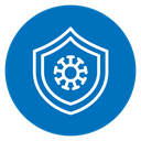 Shield virus icon