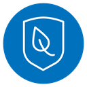 Shield with leafs icon