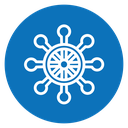 Ship wheel icon