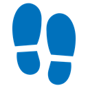 Shoe print icon