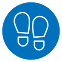 Shoe print icon