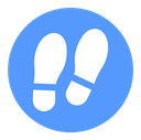 Shoe print icon