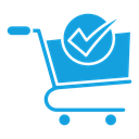 Shopping cart check icon