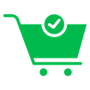 Shopping Cart Check Mark icon