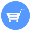 Shopping Cart Lines Color Filled icon