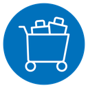 Shopping trolley icon