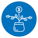 Short-term capital appreciation icon