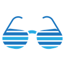 Shutter sunglasses icon