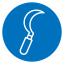Sickle Color Filled icon