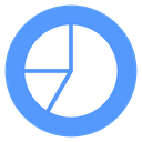 Single Exploded Pie Slice Color Filled icon