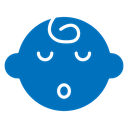Sleeping baby icon